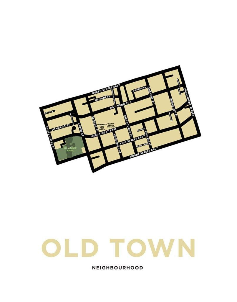 Mapa Okolí Old Town Toronto