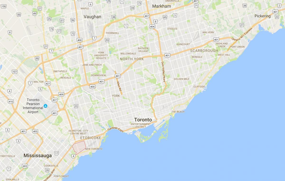 Mapa Alderwood Parkviewdistrict Toronto
