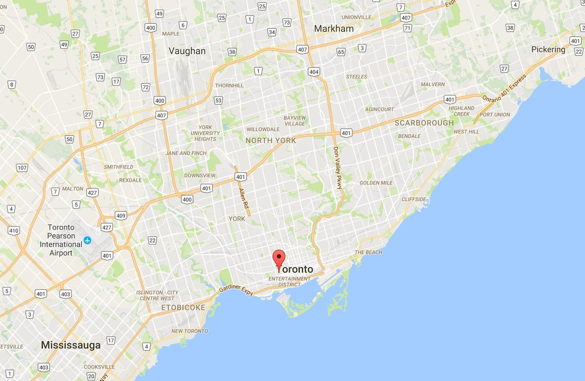 Mapa Alexandra park, Toronto