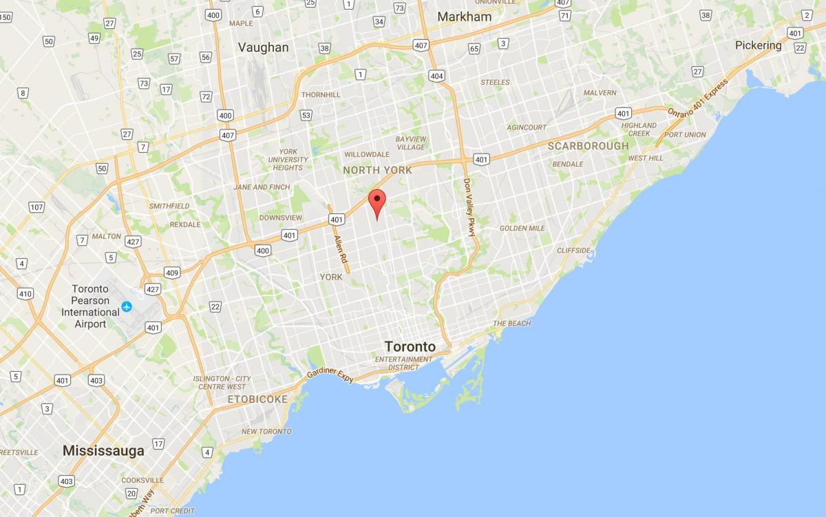 Mapa Bedford Park, Toronto