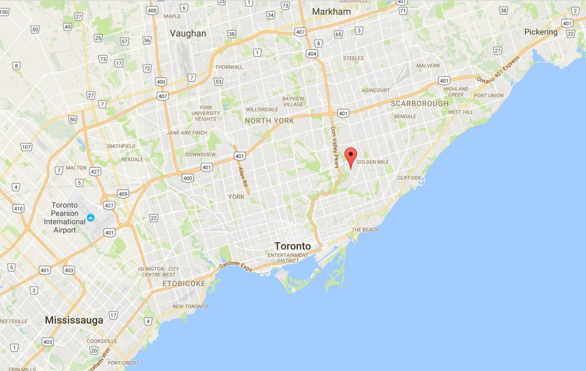 Mapa Bermondsey district Toronto