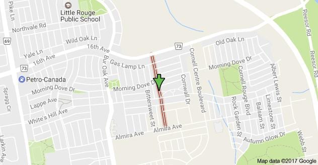 Mapa Black creek drive Toronto