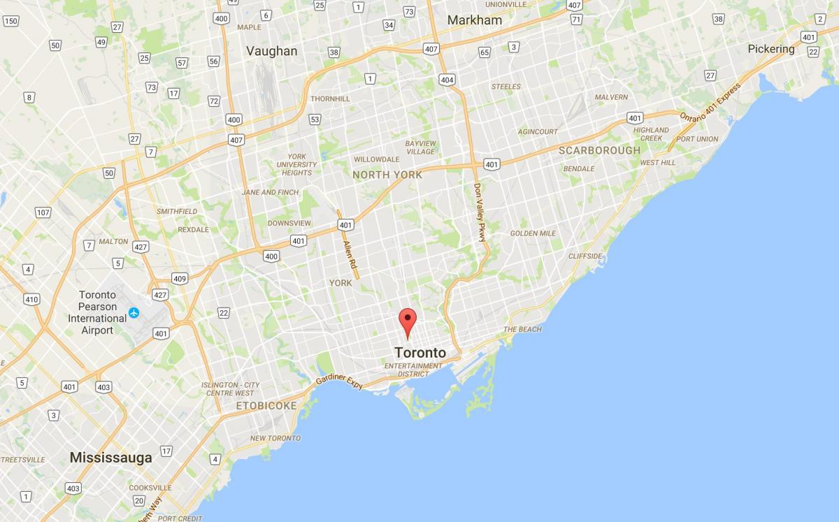 Mapa Objevování ve městě Toronto