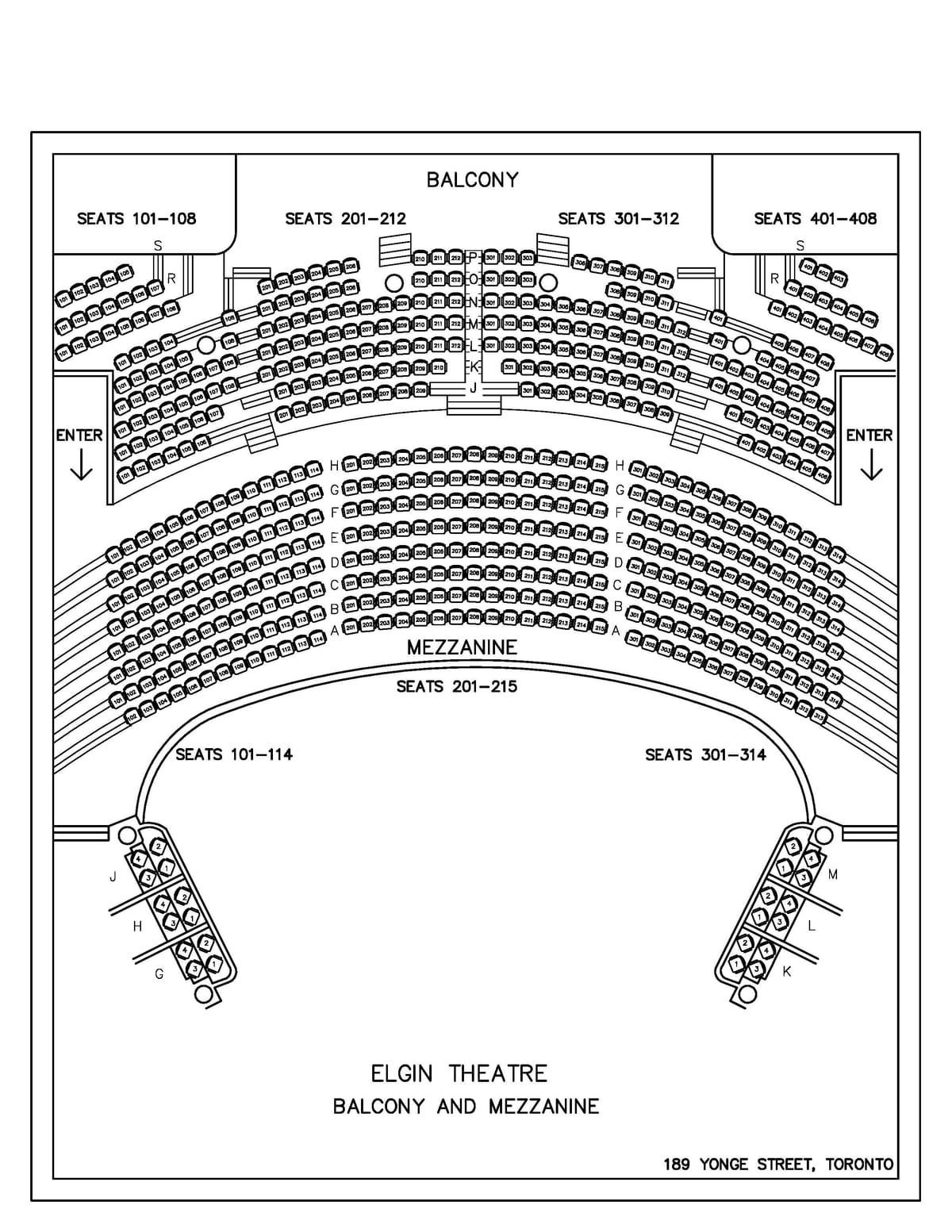 Mapa Elgin & Winter Garden Theatre