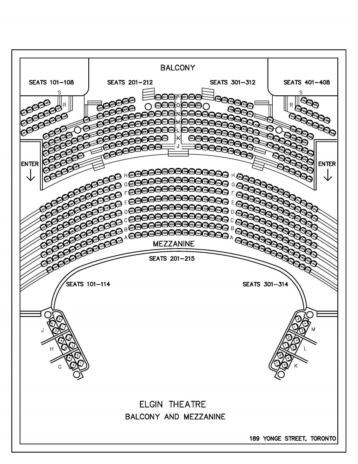 Mapa Elgin & Winter Garden Theatre