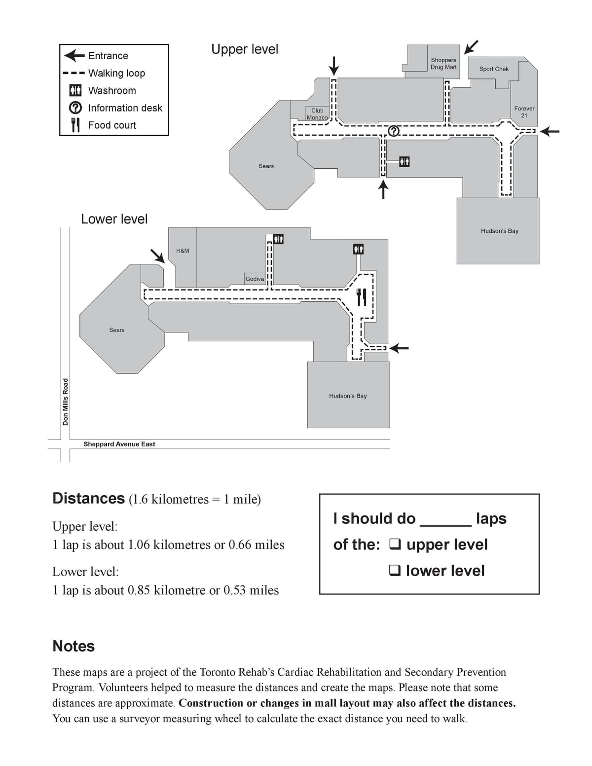 Mapa Fairview Mall vchod