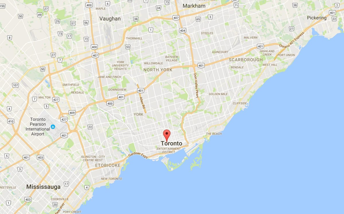 Mapa Grange Park, Toronto