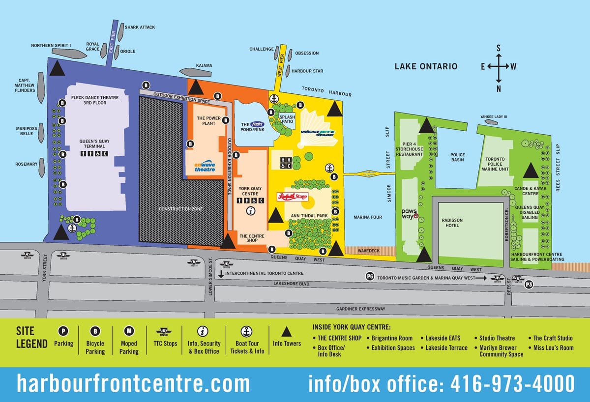 Mapa Harbourfront Centre