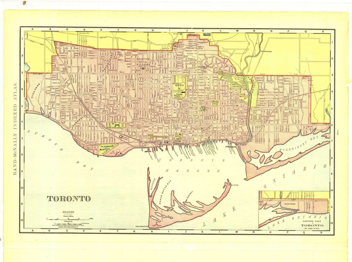 Mapa historických Toronto