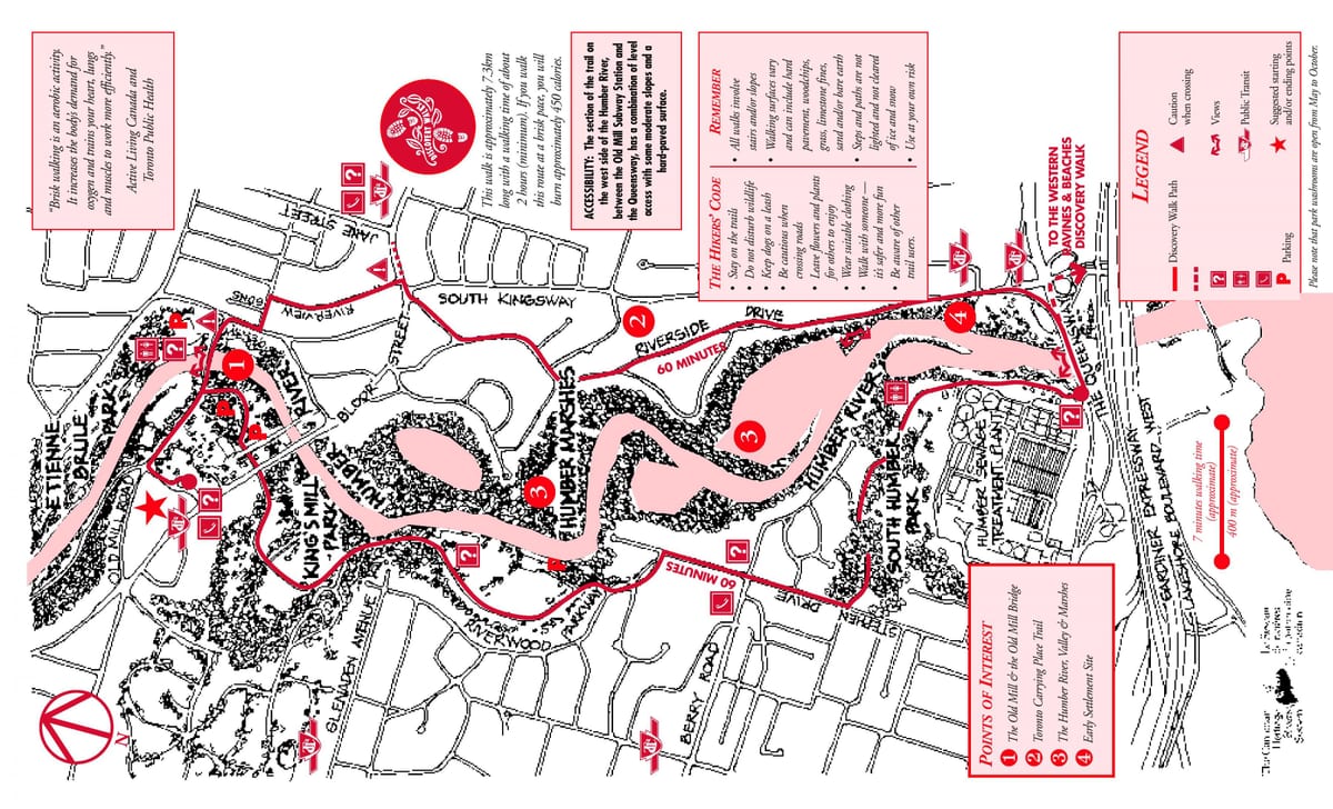 Mapa Humber river Toronto
