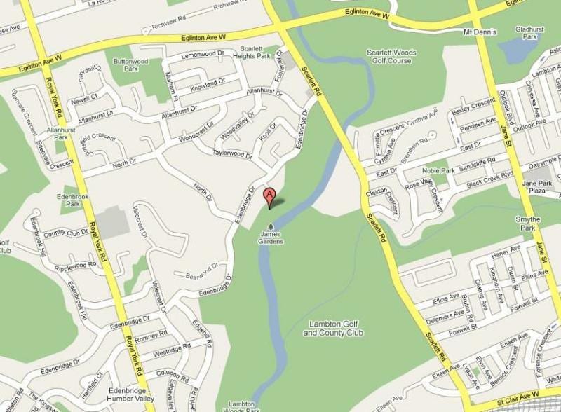 Mapa James Zahrady