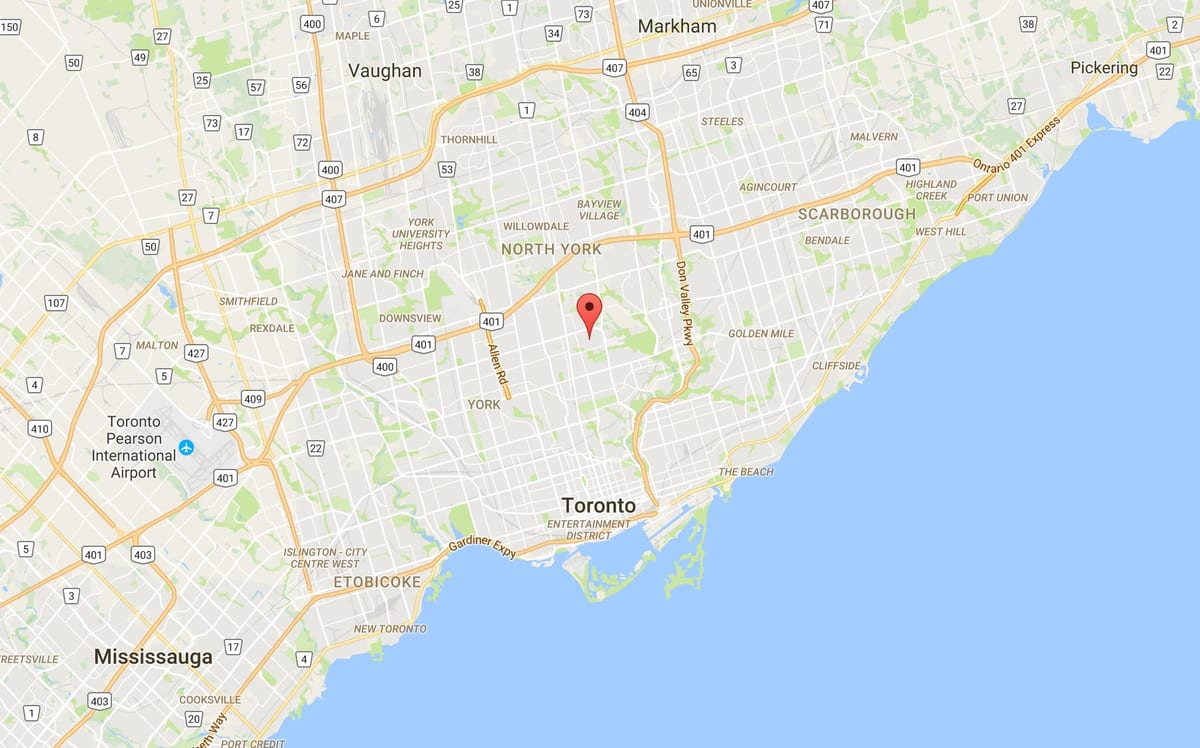 Mapa Lawrence Park, Toronto