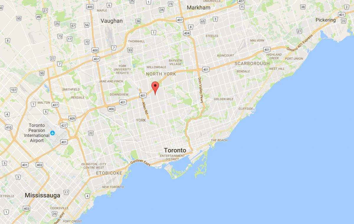 Mapa Ledbury Park, Toronto