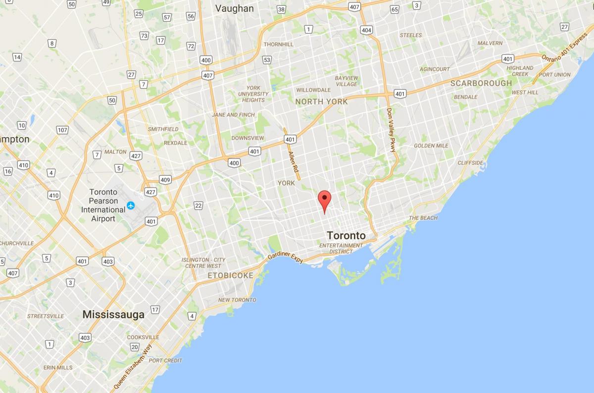 Mapové Přílohy district Toronto