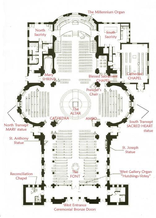 Mapa St. James cathedrales