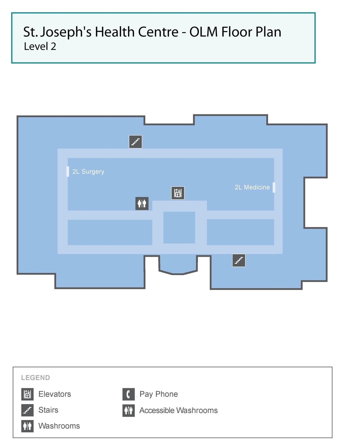 Mapa St. Joseph ' s Health centre Toronto OLM level 2
