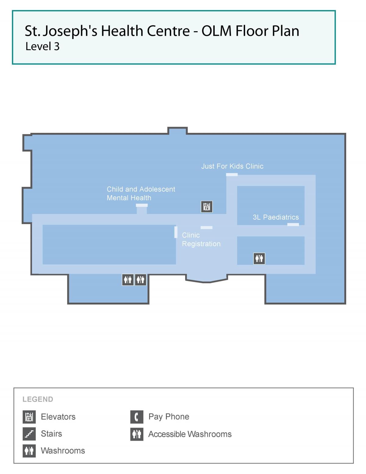 Mapa St. Joseph ' s Health centre Toronto OLM level 3