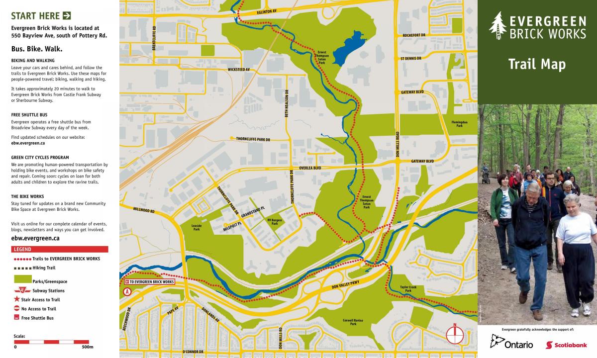 Mapa Stálezelené Cihelny Toronto