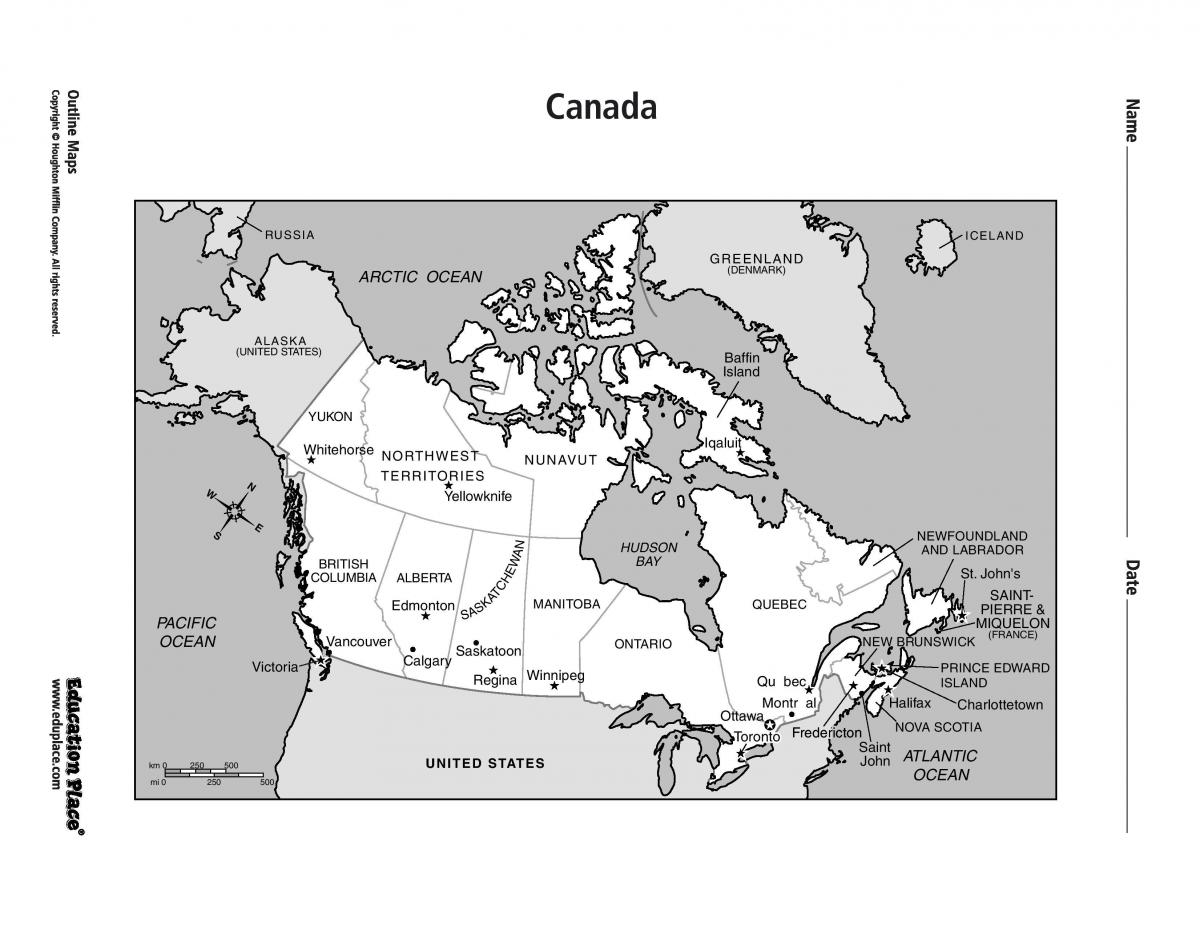 Mapa Toronta v kanadě