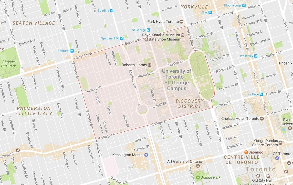 Mapa z Univerzity Toronto