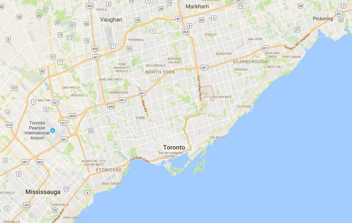 Mapa Victoria Village Toronto