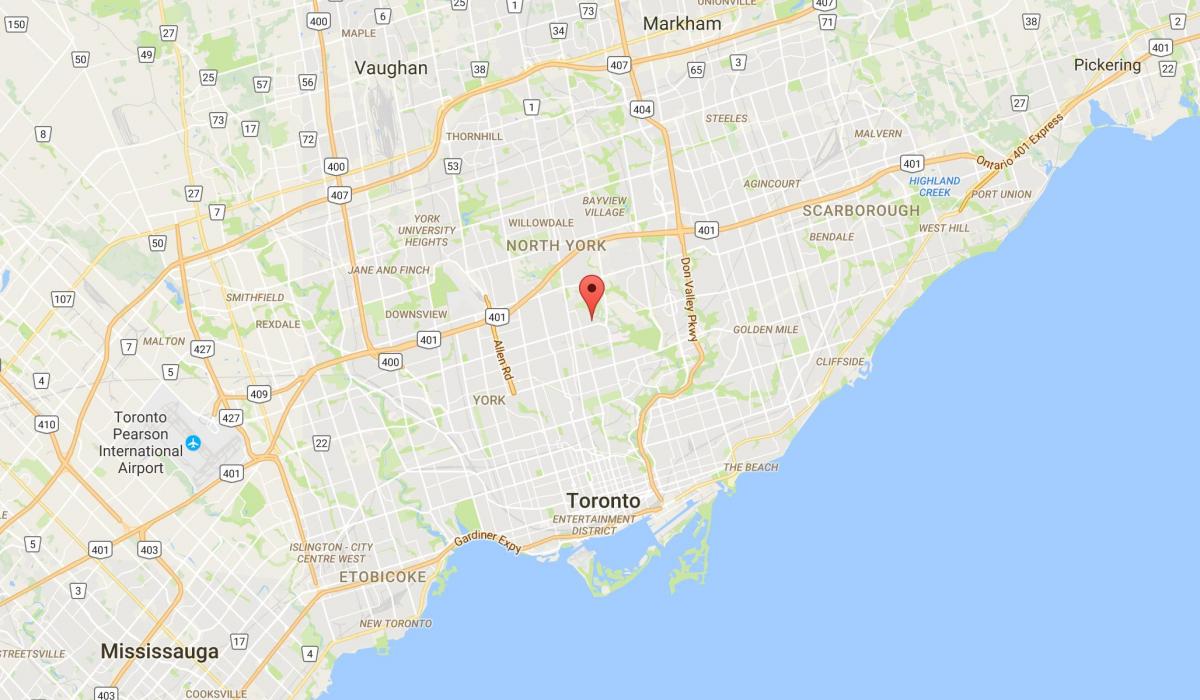 Mapa Wanless Park, Toronto