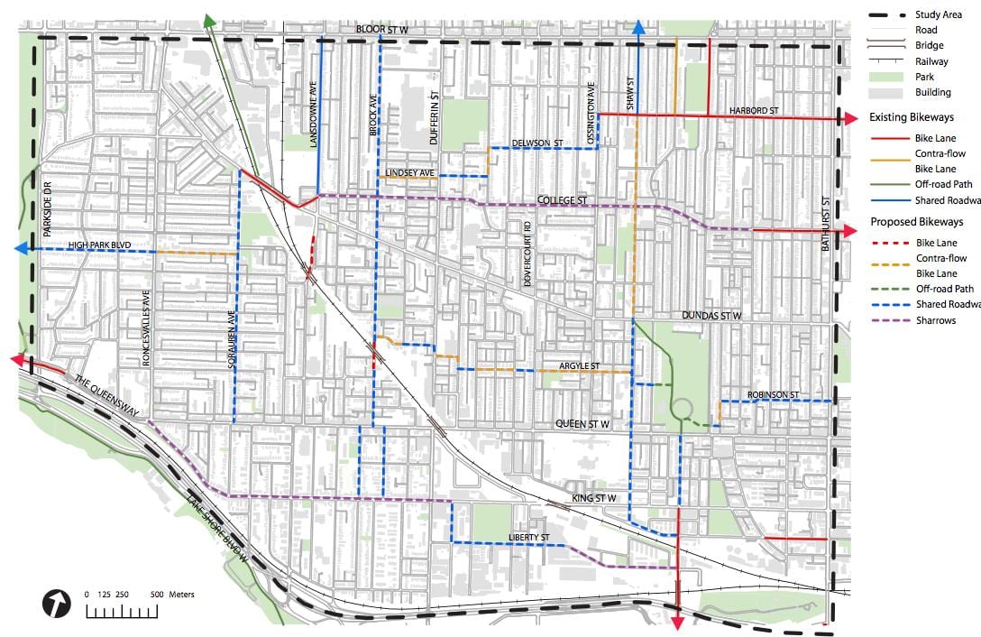 Mapa West end Toronto