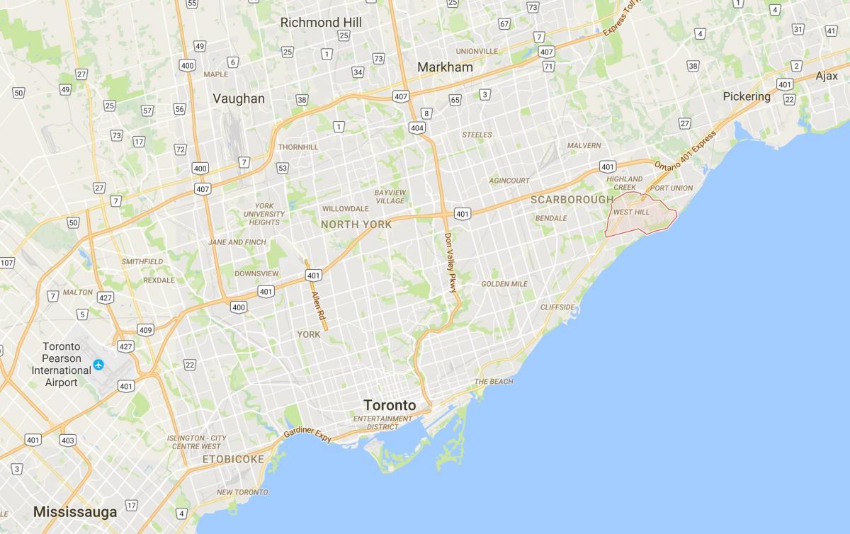 Mapa West Hill, Toronto