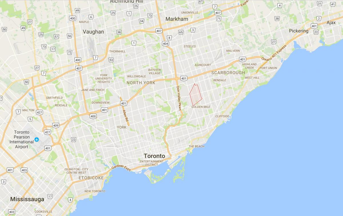 Mapa Wexford district Toronto