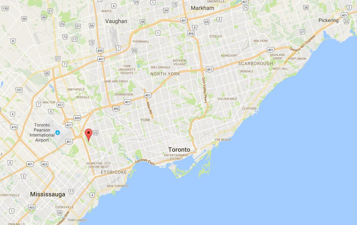 Mapa Západní Deane Park, Toronto