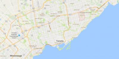 Mapa Bendale district Toronto
