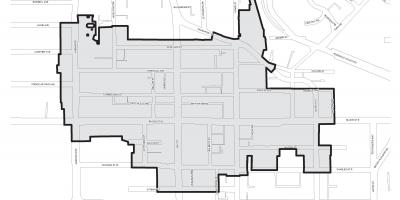 Mapa Bloor Yorkville Toronto boudary