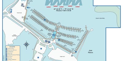 Mapa Bluffer ' s Park Marina