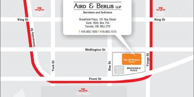 Mapa Brookfield Place Toronto City