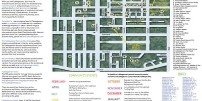 Mapa Cabbagetown události Toronto