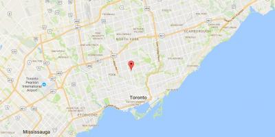 Mapa Chaplin Statky district Toronto