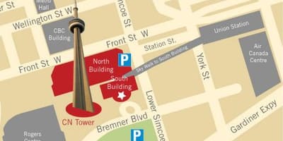 Mapa CN tower
