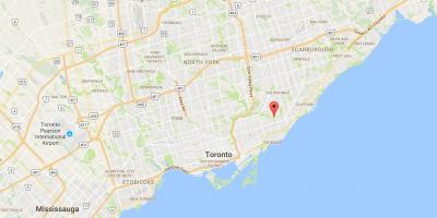 Mapa Crescent Městě Toronto