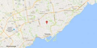 Mapa Davisville Village Toronto