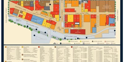 Mapa Distillery District v Toronto