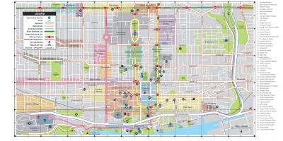 Mapa Centra města Toronto