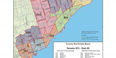 Mapa east Toronto