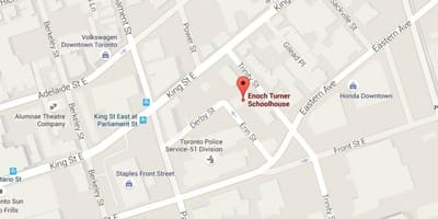 Mapa Enoch Turner Schoolhouse
