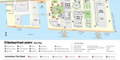Mapa Harbourfront centre parkoviště