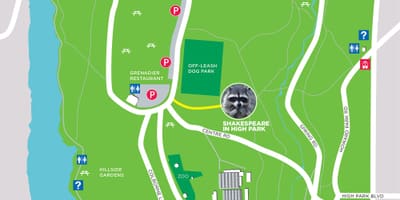 Mapa High Park v Toronto