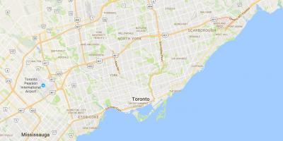 Mapa Highland Creek district Toronto