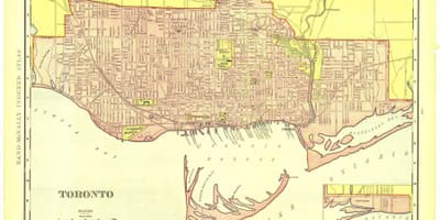 Mapa historických Toronto