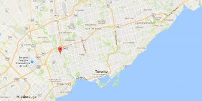 Mapa Humber Heights – Westmount district Toronto