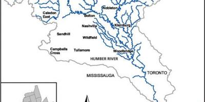 Mapa Humber river