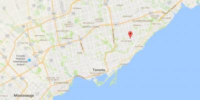 Mapa Ionview district Toronto